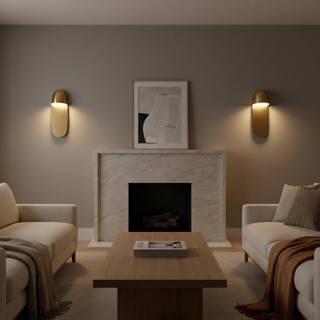 Rosalie Single Light Flush Mount Sconce, Burnished Brass