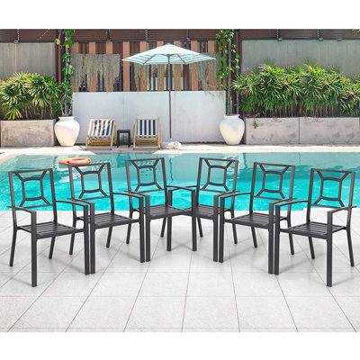 Tagor Metal Outdoor Stacking Dining Armchair
