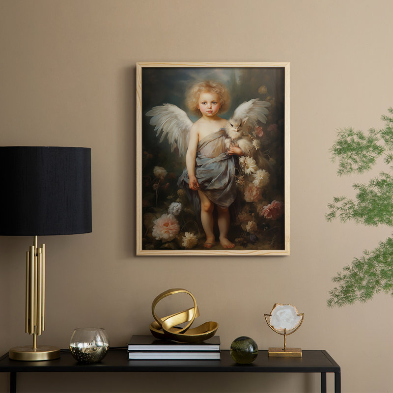 «Religious Series CDxxv», reproduction encadrée - bois massif, H 21 po x l 17 po, Naturel
