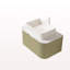Meuble-lavabo de salle de bain 30 po avec lavabo, lavabo à fixation murale à bords arrondis flottants avec tiroir, lavabo rectangulaire en céramique blanc, sans robinet, pré-assemblé, vert clair-1325998257-1325998268