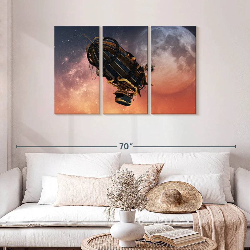Mehar Steampunk Zeppelin, 28" H x 45" W