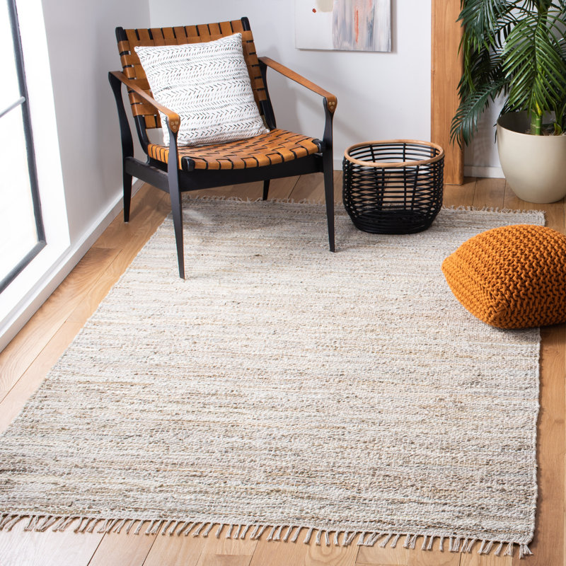 Whitley Handmade Flatweave Beige Area Rug, Rectangle 8' x 10'
