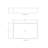 18.9'' Rectangle Ceramic Vessel Bathroom Sink, Golden Edge