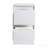 12" Bathroom Side Cabinet, 2-Soft Close Drawer, Float Mounting Design, Glossy White,(Kd-Packing)
