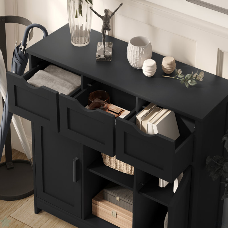 Storage Cabinets,Wooden Floor Cabinet,With Drawers And Shelves Storage Cabinets,Accent Cabinet For Living Room,Bedroom,Bathroom Furniture Home Decor