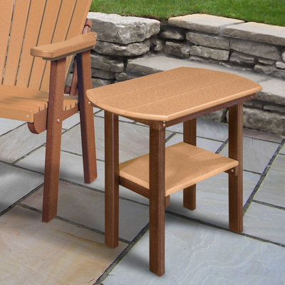 Hubert Oval Outdoor Side Table , 24'' in. W 16'' in. D