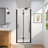 32-34 in.W x 72 in.H Bifold Frameless Glass Shower Door, Folding Frameless Shower Door-72034504