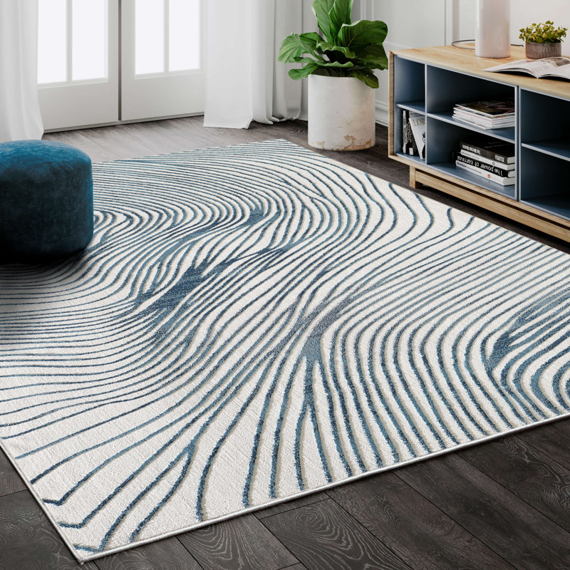 Dipesh Abstract Indoor Rug, Rectangle 6' x 9'