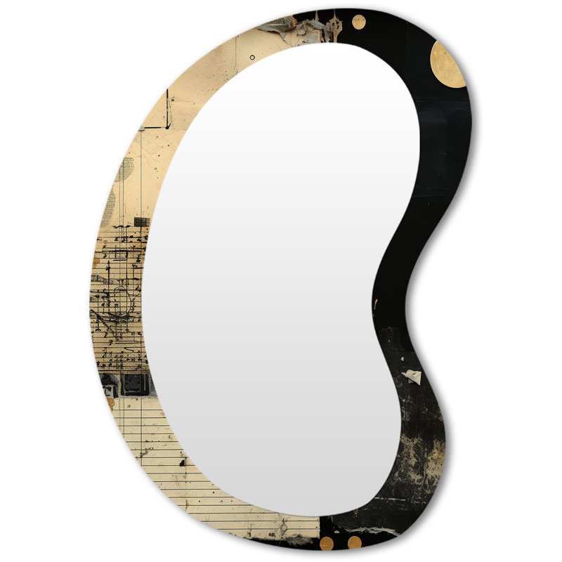 Miroir mural rétro moderne et rétro, 31 po x 22 po