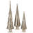Glyndia 12/15/18" Mercury Glass Tree Trio Set of 3-88501103