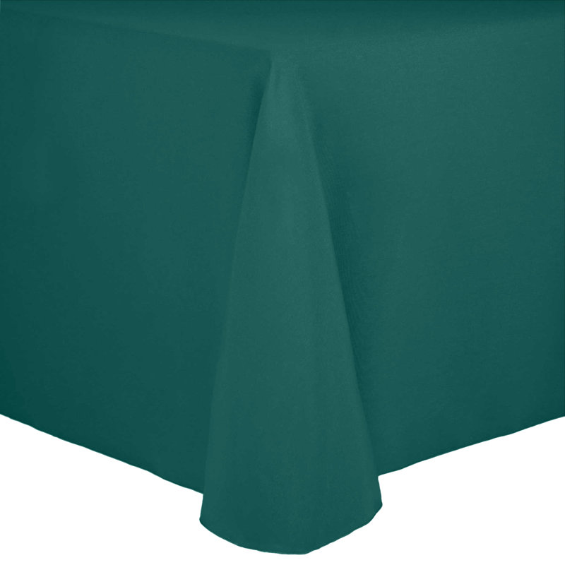 Solid Color Round Tablecloth, 108" x 156", 2, Teal