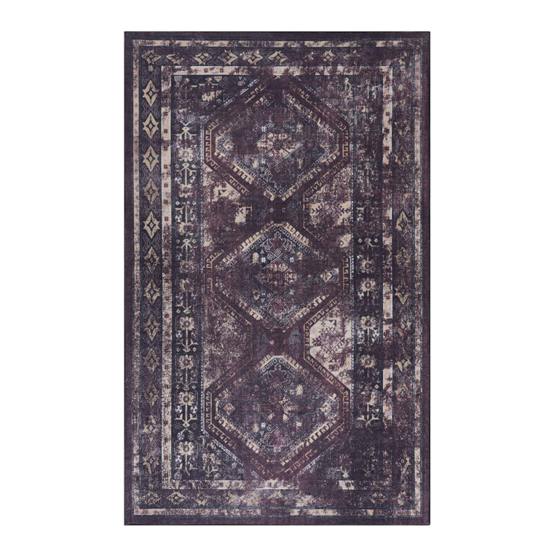 Tapis d'intérieur polyvalent 9 x 12 - ne perd pas ses poils et lavable à la machine pour le bureau à domicile et la chambre à coucher