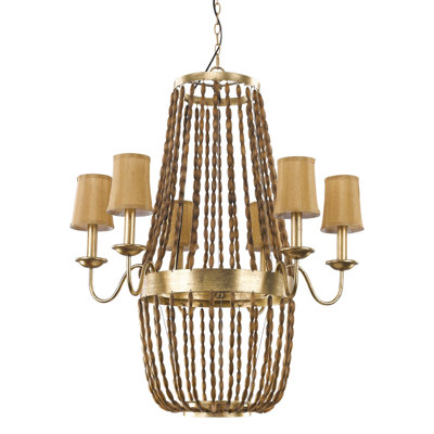 Marcia 6 - Light Dimmable Empire Chandelier