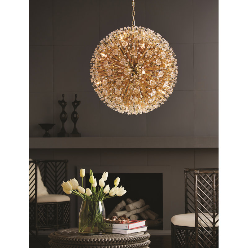 Wildwood Ash Gray Round Rattan 33" Coffee Table