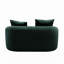 Coussins incurvés de 171 cm (67,27 po), couleur foncée, à ressorts ensachés, 3 coussins décoratifs, idéal pour les chambres à coucher, expansion et reprise rapides
