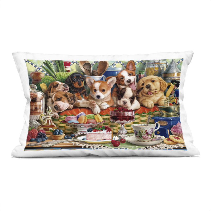 Coussin American Eagle, Chien vert