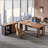 L-Shaped Executive Desk With File Cabinet, Modern Office Computer Desk With Drawers & Open Storage Shelves, Business Workstation Furniture For Home Office