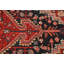 Tapis oriental rétro rouge tribal 3 pi 7 po x 6 pi