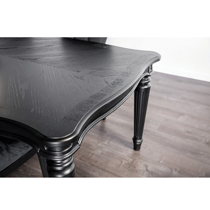 Ensemble de table de salle à manger 7 pièces Marese, Noir