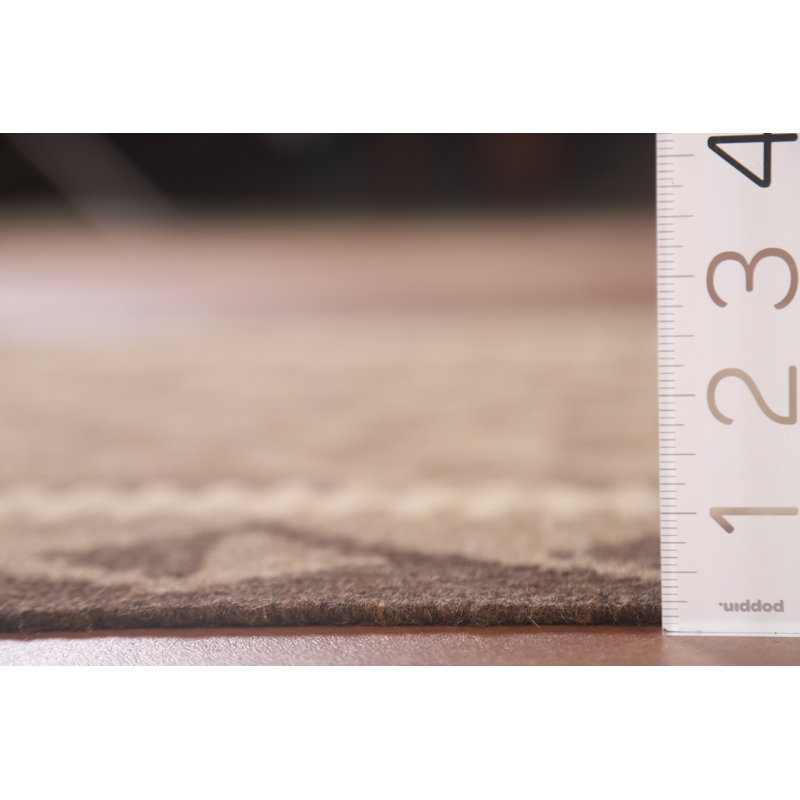 Tapis brun en laine réversible Kilim 3 x 5