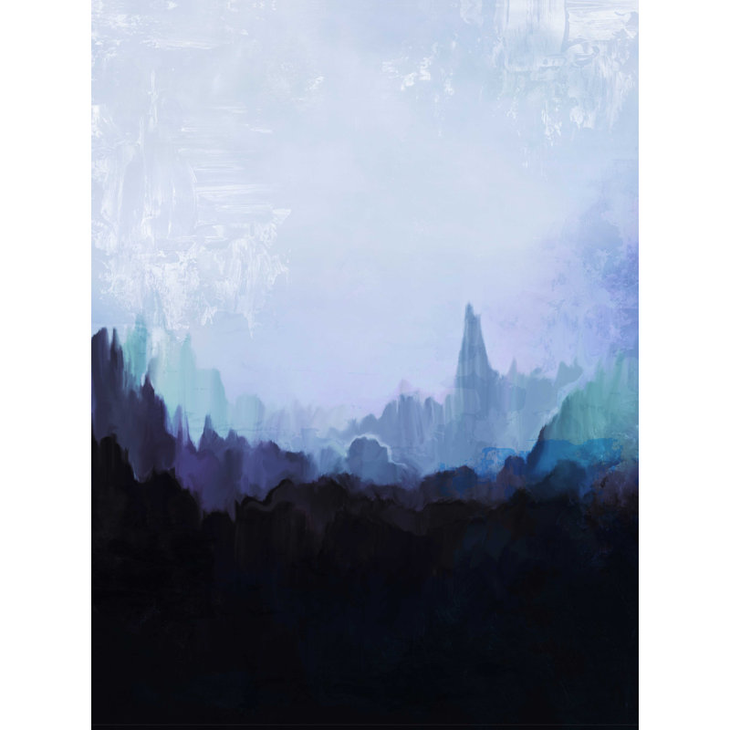 Dégradé foncé - peinture sur toile tendue, H 16 po x l 12 po