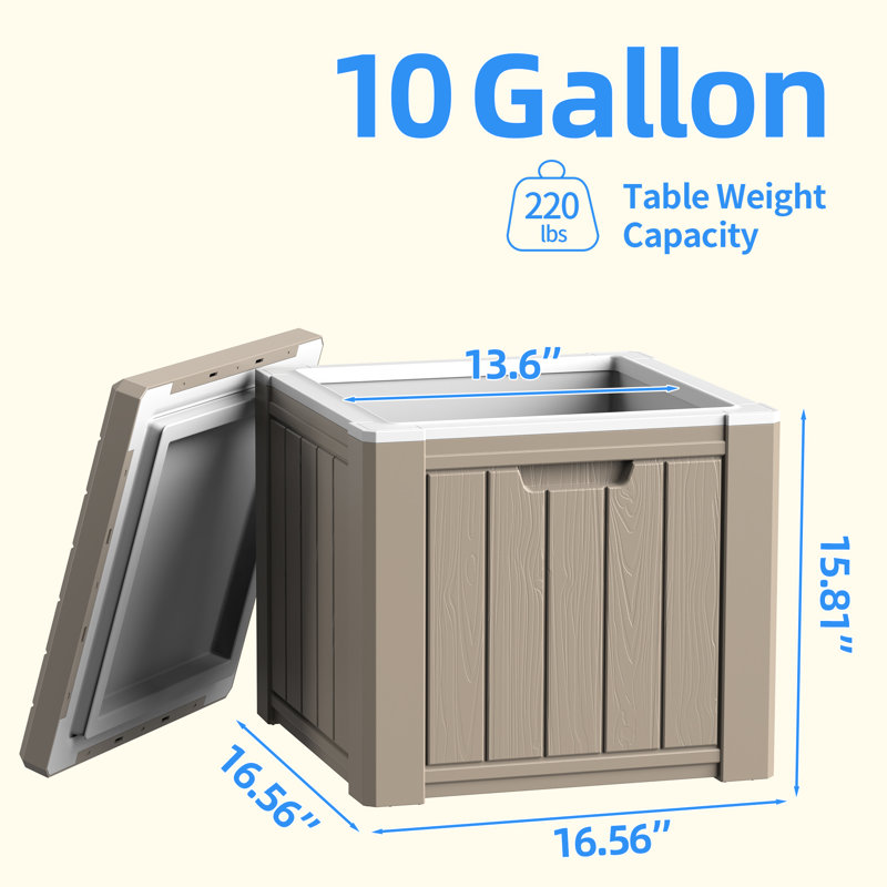 Glacière de patio 10 gallons
