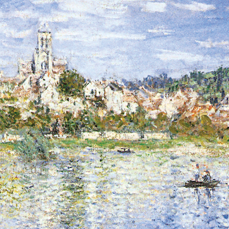 «Vetheuil in Summer, 1880» par Claude Monet, reproduction d'art encadrée, H 26,25 po x l 38,75 po