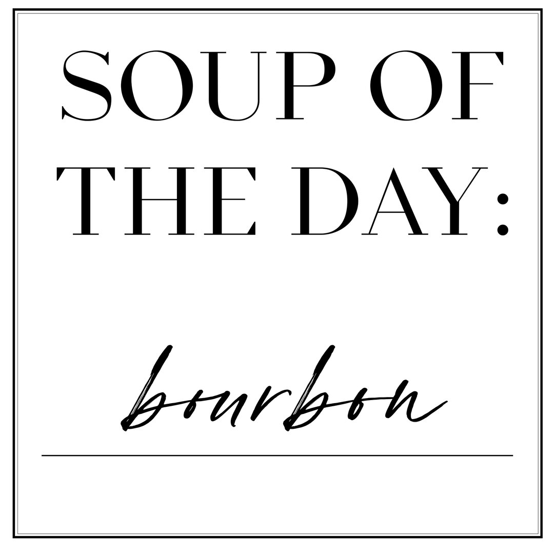 Leinwandbild Soup du Jour I von Anna Hambly