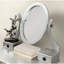 Coiffeuse à maquillage en bois en argent - 3 tiroirs de rangement, miroir réglable, table de décoration de chambre à coucher avec tabouret en bois, tiroirs, miroir pour améliorer la beauté-131470807