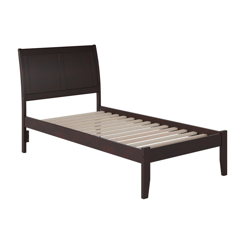 Lampley Solid Wood Platform Bed, Espresso