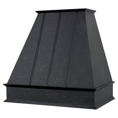 38 Inch 735 CFM Hammered Wall Mounted Euro Range Hood with Slim Baffle Filters