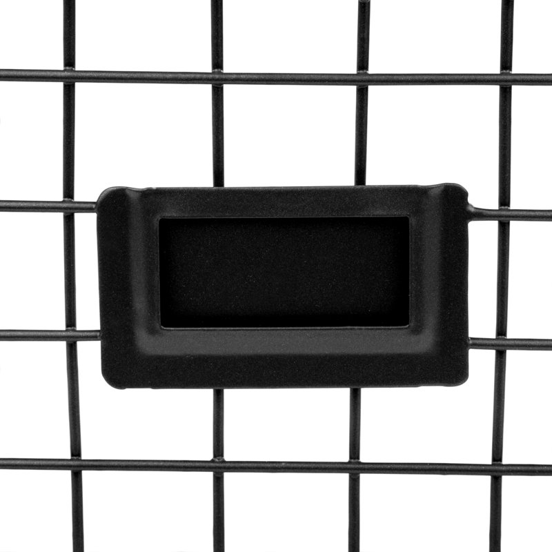 Panier en métal / métal Albie, Noir, noir, noir, noir, H 8 po x l 12 po x P 11 po, 1
