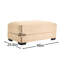 28 po Velours côtelé brun clair, tissu doux, support ergonomique et configuration modulaire pour les intérieurs d'inspiration singapourienne