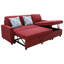 Canapé-lit et méridienne réversible de 83 po de large en microfibre-1529160964