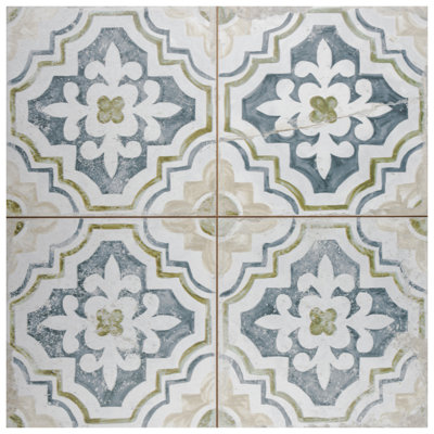Kings 18" x 18" Ceramic Patterned Wall & Floor Tile