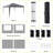 Heavy-Duty Waterproof Pop Up Canopy Tent – 10x10FT Outdoor Gazebo with 4 Sidewalls, Oxford Fabric, Portable, Includes Stakes, Ropes, Storage Bag – Grey, With Side Curtains, 10x10FT