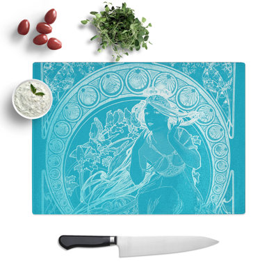 Mucha by Alphonse Mucha Chopping Board