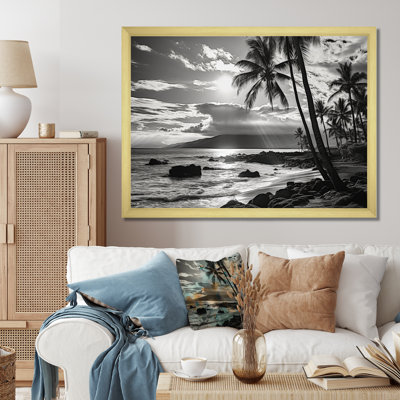 Maui Beautiful Cityscape Black III sur toile