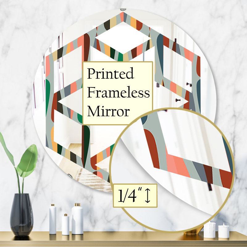 Miroir mural Hexagon Star, H 31,5 po x l po