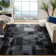 Studio Leather Hand Woven Leather With Felt Geometric Rug