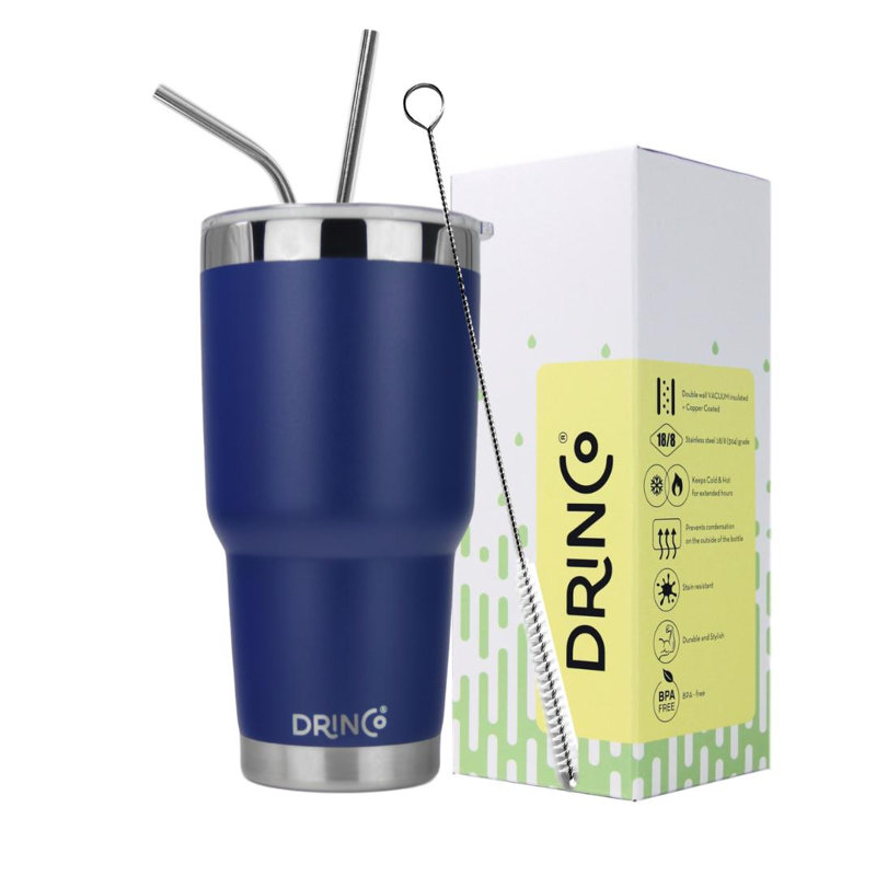 Drinco 30oz. Stainless Steel Travel Tumbler, Royal Blue