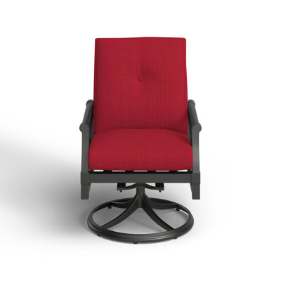 Chaise de patio pivotante avec coussins Andover