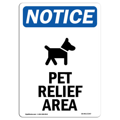 Pet Relief Area Sign