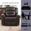 Fauteuil inclinable en cuir Nayshawn Vegan