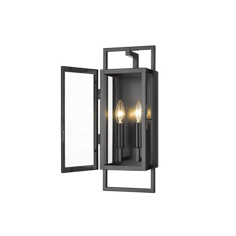 Lanterne murale d'extérieur Dametrious, H 18,5 po x l 7 po x P 5,5 po