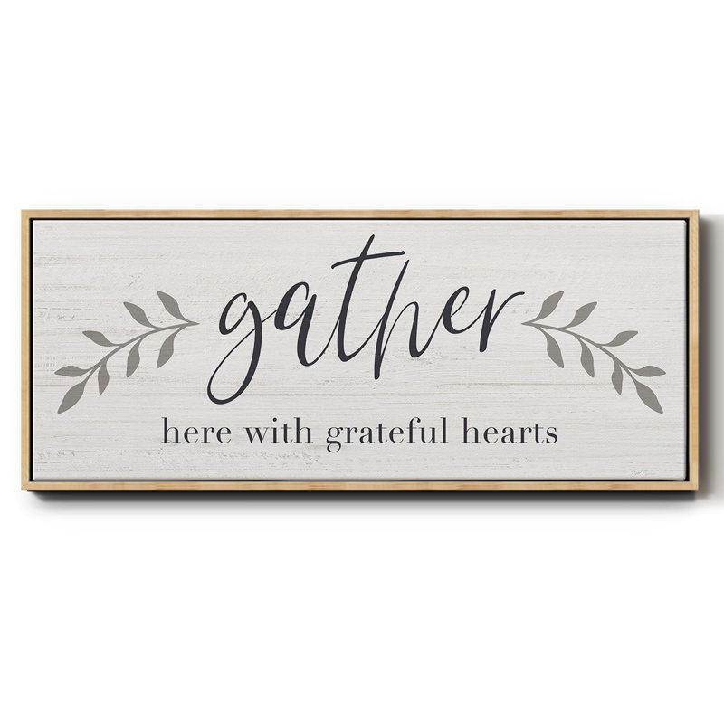 Grateful Hearts- Framed Canvas