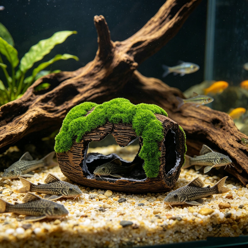 Multicolore en résine, aquarium, baril de vin, 3,15 x 2,36 x 2,76 pouces, S