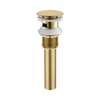 Pop-Up Bathroom Sink Drain Stopper with Overflow