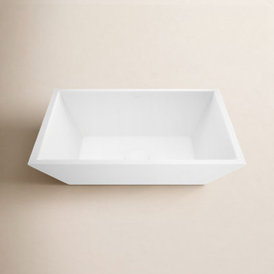 Vinca Rectangular Vessel Bathroom Sink