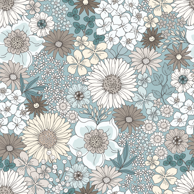 Floral Tile, 125" L x 25" W